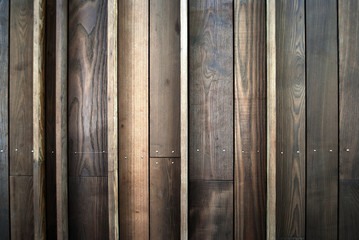 Old rough wooden planks, close-up