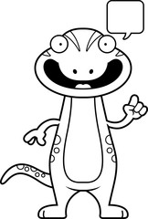 Cartoon Gecko Talking