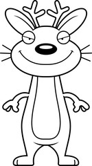 Sly Cartoon Jackalope