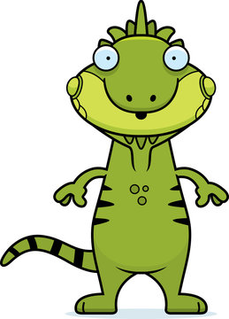 Surprised Cartoon Iguana