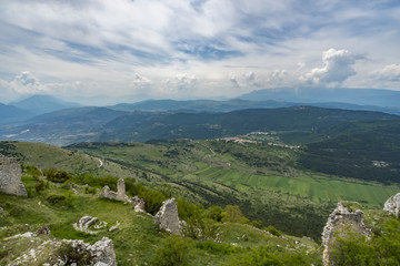 View of Italy from Rocca Calascio Castle, Abruzzo