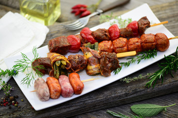 Grillen Fleisch Kräuter