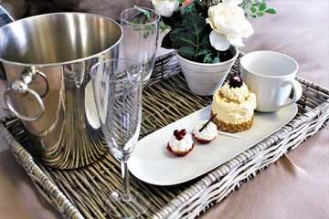 An image of a tray - food, service