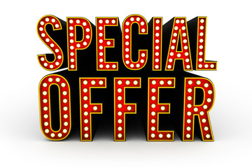 Special Offer 3d Illustration over white background © Carsten Reisinger