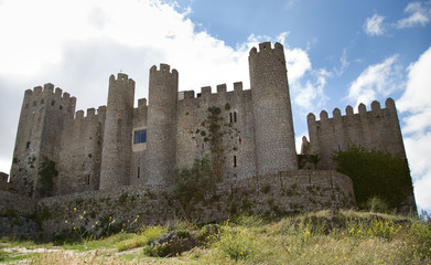 Fototapeta na wymiar Obidos castello borgo medievale