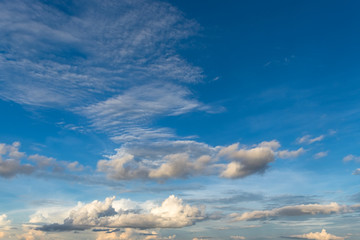 Beautiful sky with white clouds