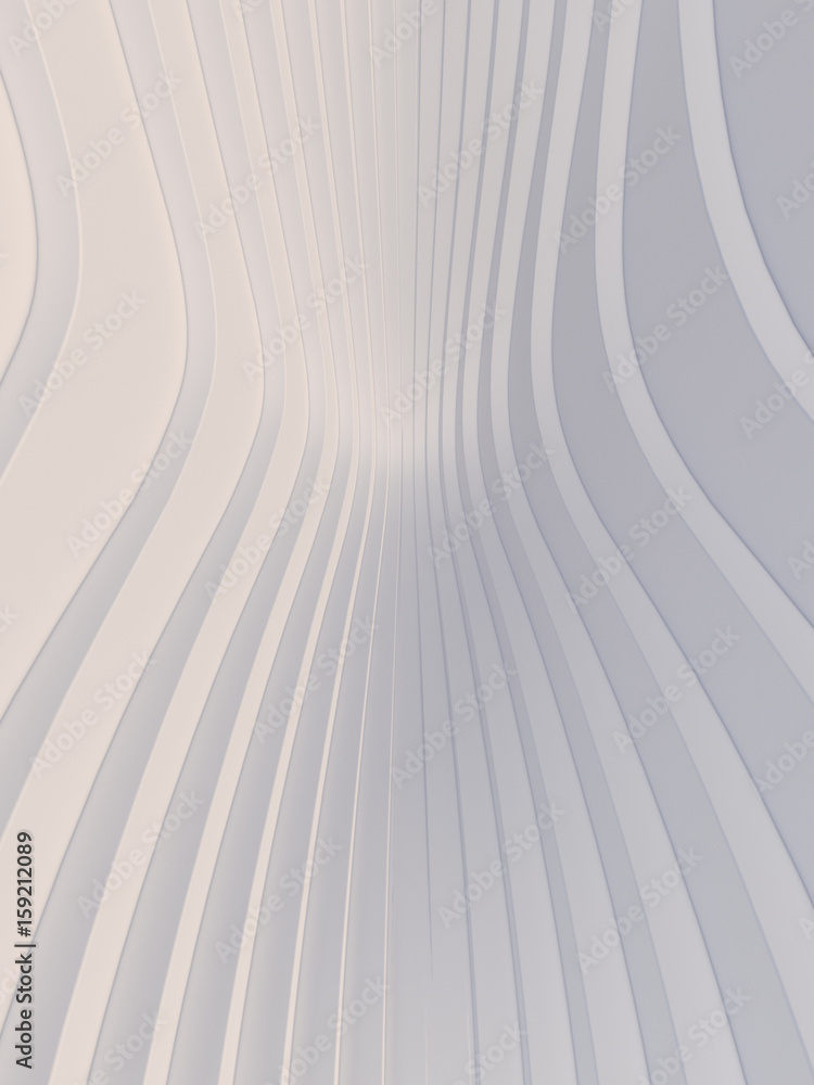 Poster Wave band abstract background surface 3d rendering