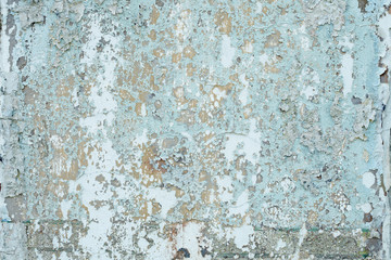 Dirty background - wall of abandoned building with old paint