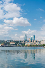 Naklejka premium Day view of Baku Azerbaijan architecture