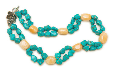 Nice necklace isolated on white background