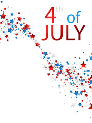 4th July card with stars.