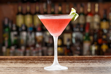 Cosmopolitan alcoholic cocktail