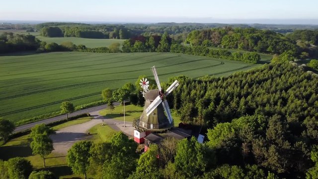 Traditional Antique Wooden Windmill