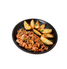 Fototapeta premium The potatoes with mushrooms.