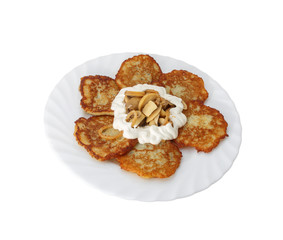 Pancake from potato.