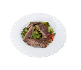 Meat and Vegitables.