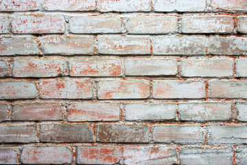 Light misty brick wall, background, texture