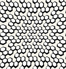 vector geometric hexagon seamless pattern background
