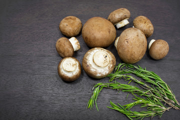 Champgnon Mushrooms and Rosemary