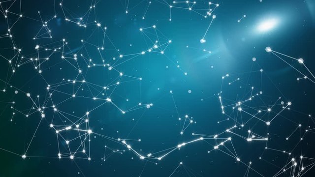 fantasy star constellation molecules animated background