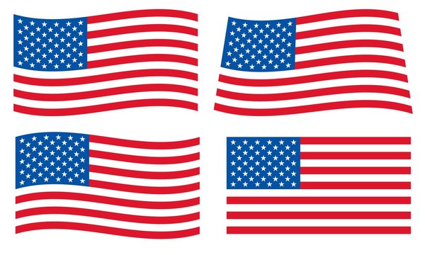 USA Flaggen Set - US Flags Set 