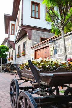 Renovated historical streets in Hamamonu - Ankara, Turkey