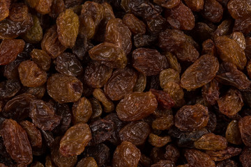 Sweet raisins background