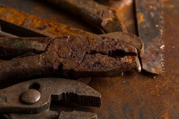 Old rusty tools