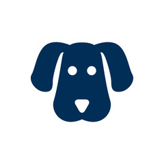Isolated Dog Icon Symbol On Clean Background. Vector Hound Element In Trendy Style.