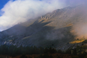 Lovely Mountains of Sicily. Late Spring early Summer Landscape in the hills of the island