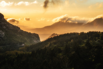 Lovely Mountains of Sicily. Late Spring early Summer Landscape in the hills of the island