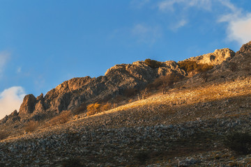 Lovely Mountains of Sicily. Late Spring early Summer Landscape in the Madonie hills of the island