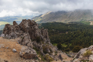 Obraz premium Lovely Mountains of Sicily. Late Spring early Summer Landscape in the Madonie hills of the island