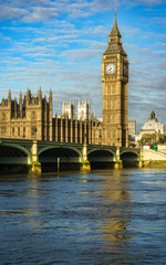 Fototapeta na wymiar Big Ben and Westminster parliament in London, United Kingdom