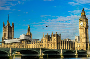 Big Ben and Westminster parliament in London, United Kingdom