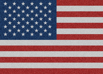 textile USA flag illustration