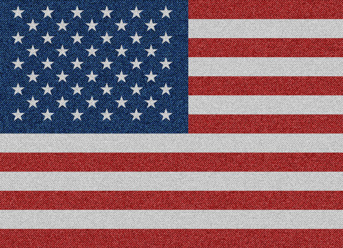 textile USA flag illustration