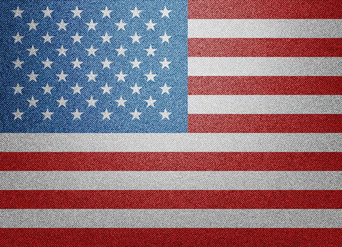textile USA flag illustration