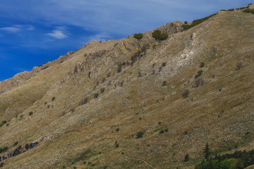 Lovely Mountains of Sicily. Late Spring early Summer Landscape in the Madonie hills of the island