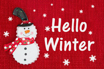 Hello winter message