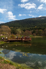 Fototapeta premium Pier in Golcuk National Park