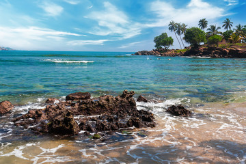 Obraz premium Tropical island in the Indian Ocean.