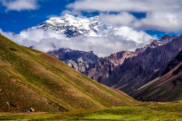 Aconcagua in clouds