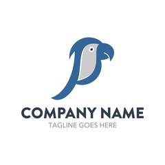 Unique Parrot Logo Template