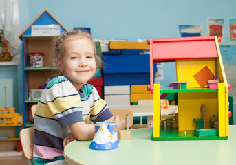 Child in kindergarten