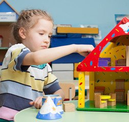 Child in kindergarten