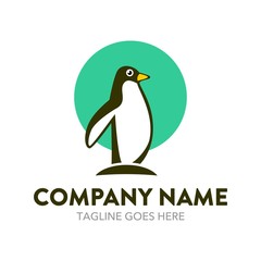 Unique Penguin Logo 