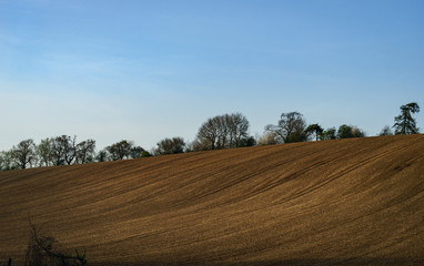 Fototapeta na wymiar ploughed field