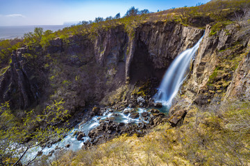 Obraz premium Hundafoss waterfall in Skaftafell, South Iceland