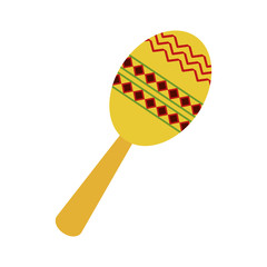 maraca flat illustration icon vector design graphic